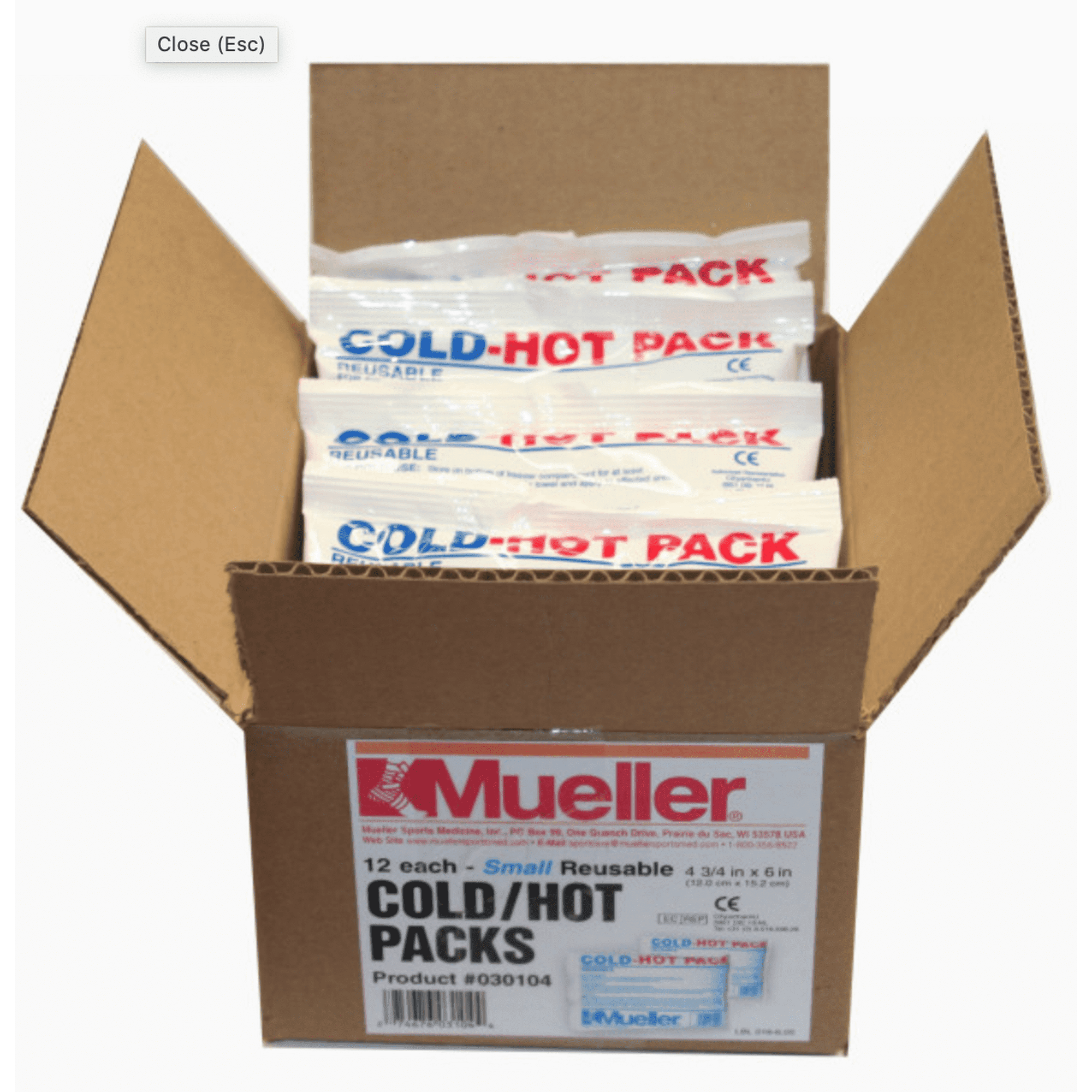 Mueller Reusable Cold / Hot Pack, Regular 4.75" x 6" (12/CS)