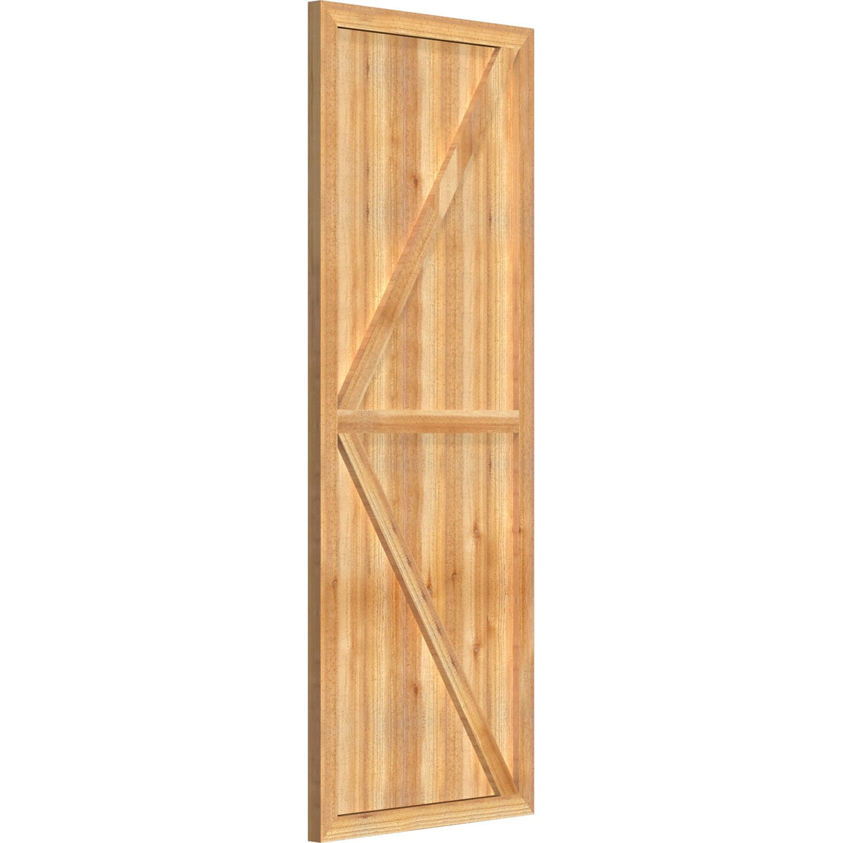 26 7/8"W X 70"H Timbercraft Five 5 3/8" Boards Framed Board-N-Batten Shutters W/Z-Bar, Rough Sawn Western Red Cedar (Per Pair)