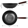 thumbnail image 6 of 12.6" Carbon Steel Wok Pan-14Pcs Woks & Stir Fry Pans Wok Pan with Lid,No Chemical Coated Chinese Woks with 12 Cookware Accessories,Flat Bottom Wok for Electric,Induction,Gas Stoves, 6 of 7