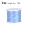 thumbnail image 2 of Uxcell Elastic Cord DIY Making Stretchy String Craft Wire, Light Blue, 3 Rolls, 2 of 6