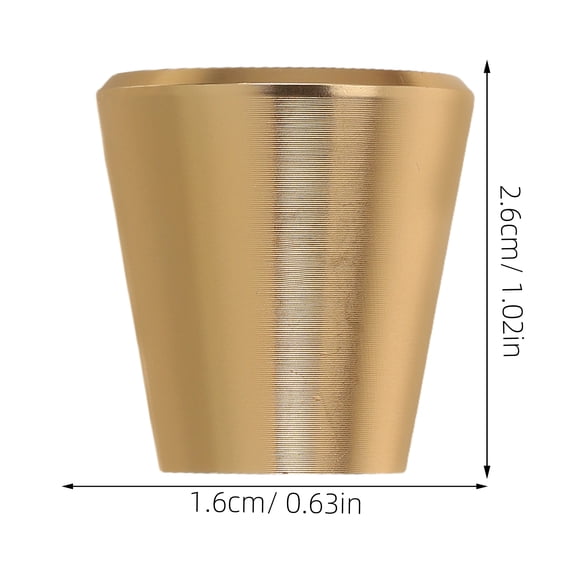 STRANDCHIC 10pcs Golden Kitchen Cabinet Door Knobs Aluminum Alloy Comfortable Grip for Home and Office