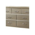 thumbnail image 4 of Wooden Dresser with 7 Drawers and Metal Drawer Pulls, Champagne Gold, 4 of 4