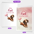 thumbnail image 2 of Every Fart is Love Note Dachshund Guilty Face Happy Valentine's 5x7in Folded Greeting Card Wiener Dog Lover Gifts Idea Single Note Card with Envelope - 01016, 2 of 5