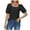 Black, variant on Scyoekwg 3/4 Sleeve Shirts for Women Puff Sleeve Elegant Tops 3/4 Sleeve Lightweight Solid Color Graphic Tee Comfy Blouse (Black,XXL)