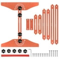 thumbnail image 1 of Unique Bargains Stair Tread Template Tool Adjustable Length for Stair Treads, Orange, 1 of 8