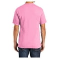 thumbnail image 2 of Yellow Rooster Men's Core Blend Cotton/Polyester Tee Shirt Candy Pink L, 2 of 6