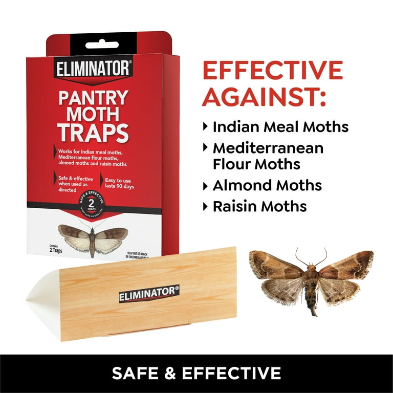 BugMD Clothes Moth Trap (6 Count)- Sticky Glue Bug Repellent Moth
