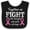Black and White, variant on Inktastic Together We Fight Breast Cancer Awareness Boys or Girls Baby Bib