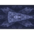 thumbnail image 1 of Ahgly Company Machine Washable Indoor Rectangle Transitional Night Blue Area Rugs, 2' x 4', 1 of 7