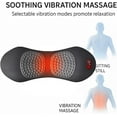thumbnail image 4 of 2025 Smooth Spine Triple Fusion Back Massager, 3 in 1 Portable Back Stretcher with Adjustable Traction Vibration Heat for Neck Shoulder Lower Back Support at Home Office Travel (Black), 4 of 8