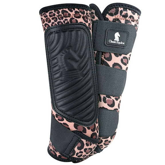 Classic Equine Classic Fit Horse Sling Boots: Ultimate Leg Protection Cheetah / Hind / Small