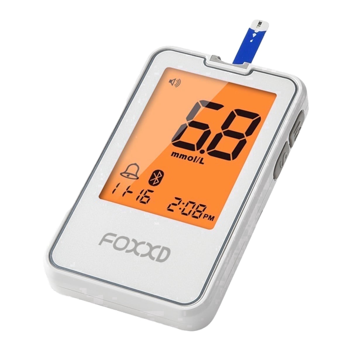 Blood Glucose Meter 5 Fast Test 0.7μL Tiny Sample Bluetooth Sync 448 Memories