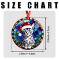 thumbnail image 7 of Egyptian Mau Cat Ornaments Ceramic For Christmas, Stained Glass Ornaments Ceramic Christmas 2025, 7 of 7