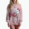 thumbnail image 1 of Sudadera con estampado de gran tamaño para mujer, sudadera holgada de estilo anime de otoño 2024, sudaderas con capucha de alta calidad con estampado de Hello Kitty para niña, 1 of 1