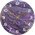 thumbnail image 5 of Dreamtimes Marble Texture Wall Clock, 10 Inch Silent Non Ticking Round Clock Oil Painting Clock Easy to Read Clock for Living Room Bedroom Bathroom Home Decor, 5 of 7