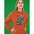 thumbnail image 2 of Rat Fink Hot Chile Peppers Hoodie Women -T-Line Designs, Female 3X-Large, 2 of 4