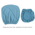thumbnail image 2 of Inteprter Paquete de 2 fundas para sillas de oficina de tipo dividido, resistentes al desgaste, desmontables, lavables, para decoración del hogar, funda Decoración del hogar azul celeste Inteprter HA011226-09, 2 of 5