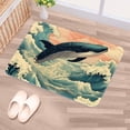 thumbnail image 5 of Whale Non-Slip Polyester Outdoor Carpet Bath Rug Door Mat - Machine Washable, 5 of 6