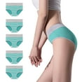 thumbnail image 3 of Seductiva Women Women Pantie Women's Cotton Underwear High Waist Stretch Briefs Soft Underpants Ladies Full Coverage Panties 5 Pack, 3 of 3