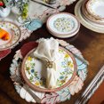thumbnail image 2 of STPgoods Fleurs des Prairies Bone China Dinner Plate Set Service for 4 Floral Serving Plates for Salad 10.5" (27 cm), 2 of 10