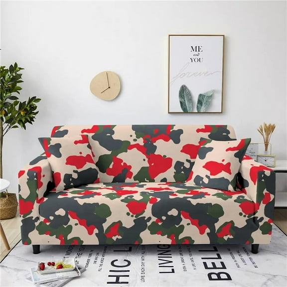 uflage Sofa Cover for Living Room Corner Armchair Cover Elastic Printed Flower Couch Cover 1/2/3/4 Seater Housses De Canapé