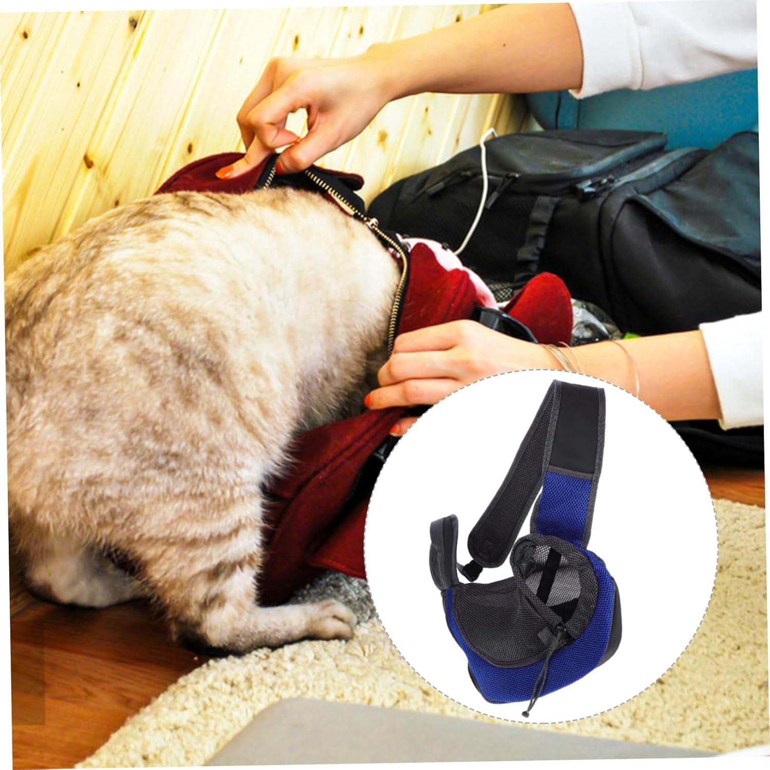 Zoowhale Elegant Single Shoulder Bag Pet Carriers Cross-Body Bag for Dogs Cats Dog Carriers for Small Pet Supplies Polyester Dark
