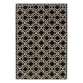 thumbnail image 2 of Salonika Reversible Quatrefoil Rug Grey 5x8 Woven in Greece Flat Weave Design, 2 of 3