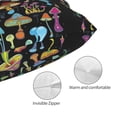 thumbnail image 3 of Pofeuu Bright Mushrooms Print Polyester Microfiber Plush Pillowcases, Super Soft and Cozy Pillow Case Covers with Envelop Closure（Pillow core not included）-20"x30", 3 of 6