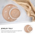 thumbnail image 2 of Miangastore Exquisite Moon and Sun Design Jewelry Plate for Home Decor Made of Plastic Light Brown 2pcs, 2 of 9