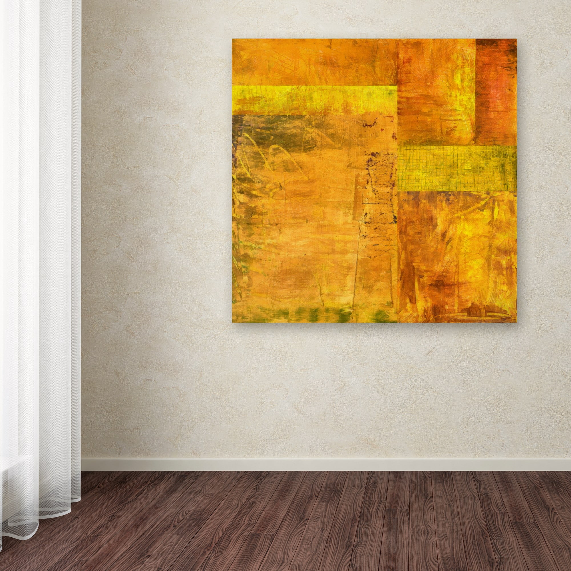 Trademark Fine Art "Essence of Yellow 2" Canvas Art by Michelle Calkins