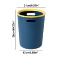 thumbnail image 3 of Wdhugt 1 Pack Small Trash Can for Bathroom - 3 Gallon/12-Liter Wastebasket, Round Plastic Garbage Container Bin Kitchen Large Plastic Trash Bucket for Bedroom Office, 3 of 7