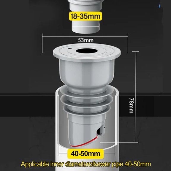 Kitchen Sewer Trap Silicone Drain Pipe Seal Plug Sink Sewer Plug Accessories Siphon Tube Bathroom Bathtub Drains Drainer