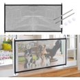 thumbnail image 2 of Dog Safety Gate Pet Portable Expandable Dog Gate Fence Foldable Mesh Gate Magic Dog Gate for Kitchen Stairs Hallways Baby, 2 of 4