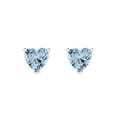 thumbnail image 3 of Clara Pucci 1.5Ct Natural Swiss Blue Topaz Heart Cut VVS1 Push Back Stud 18k Solid hypoallergenic Gold Designer Earrings For December, 3 of 7