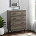 thumbnail image 3 of Walker Edison Savanna 30" Contemporary 4 Drawer Chest - Grey Wash, 3 of 5
