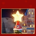 thumbnail image 5 of Luminous Rotating Christmas Tree Topper Festive Holiday Decorations with Flying Santa Sleigh Design for Winter Party Celebrations, 5 of 7