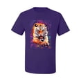 thumbnail image 2 of Wild Bobby, Tiger Growling Colorful Trippy Tie Dye Animal Lover Men's Graphic T-Shirt, Purple, 3XL, 2 of 3