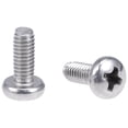 thumbnail image 1 of Unique Bargains M4x10mm Machine Screws Pan Phillips Cross Head Screw 304 Stainless Steel Fasteners Bolts 30Pcs, 1 of 3