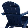 thumbnail image 4 of WestinTrends Malibu Outdoor Patio Porch Rocking Adirondack Chair (Set of 2), Navy Blue, 4 of 17