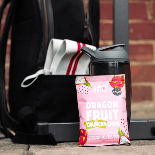 Soul Fruit Freeze Dried Dragon Fruit Crisps 20g, British Import (Pack of 2)