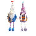 thumbnail image 2 of Cateissary Decoraciones de gnomos muñecos de vacaciones decoraciones adornos de diseño de escena Adorable DIY pierna larga muñeca de Kits de decoración para fiestas Chica, 2 of 6