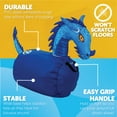 thumbnail image 6 of Waddle Hip Hoppers Large Hopping Animal Bouncer, up to 250 Pounds, Ages 5 and up, Blue Dragon, 6 of 8