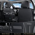thumbnail image 4 of FLORICH Leather Car Seat Covers, Waterproof Front Seat Covers for Cars, Automotive Seat Protector Fit for Most Car SUV Truck, Black & Red Line, 4 of 7