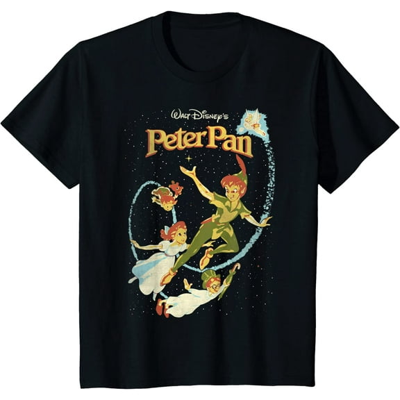 Peter Pan Darling Flight Vintage Graphic for Kids Shirt T-Shirt Size 10-12