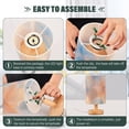 thumbnail image 4 of Beautiful Flowers Table Lamp for Desk Nightstand Lamp with USB Modern Gifts for Bedroom Living Room Kids Room, 4 of 7