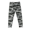 thumbnail image 5 of Odeerbi Toddler Girls Leggings Camouflage Stretchy Tights Pants High Waist Camouflage Printed Pants Stretchy Soft Tights Kids Summer School Wearing Gray, 5 of 5