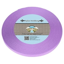 Country Brook Design® 3/8 inch Lavender Heavy Duty Nylon Webbing, 20 Yards