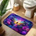 thumbnail image 6 of 1pc Colorful Butterfly Absorbent Non-Slip Bathroom Thickened Flannel Rug Decor,Soft,Quick Drying,Suitable For Indoor/outdoor Use,Bathrooms,Bedrooms,Kitchens,Terrace,Laundry Rooms,16"x24", 6 of 7