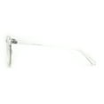 thumbnail image 4 of Round Keyhole Thin Plastic Horn Rim Blue Light Filtering Computer Glasses Clear, 4 of 4
