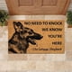 thumbnail image 1 of Felpudo de bienvenida con diseño de perro para puerta de entrada | Felpudo de fibra de coco antideslizante de 40 x 60 cm | Regalo divertido para amantes de las mascotas, ideal para la entrada y, 1 of 7